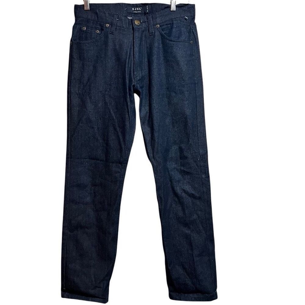 Mens Ejel Slim Fit Dark wash Jeans 32”x 32” 100% cotton